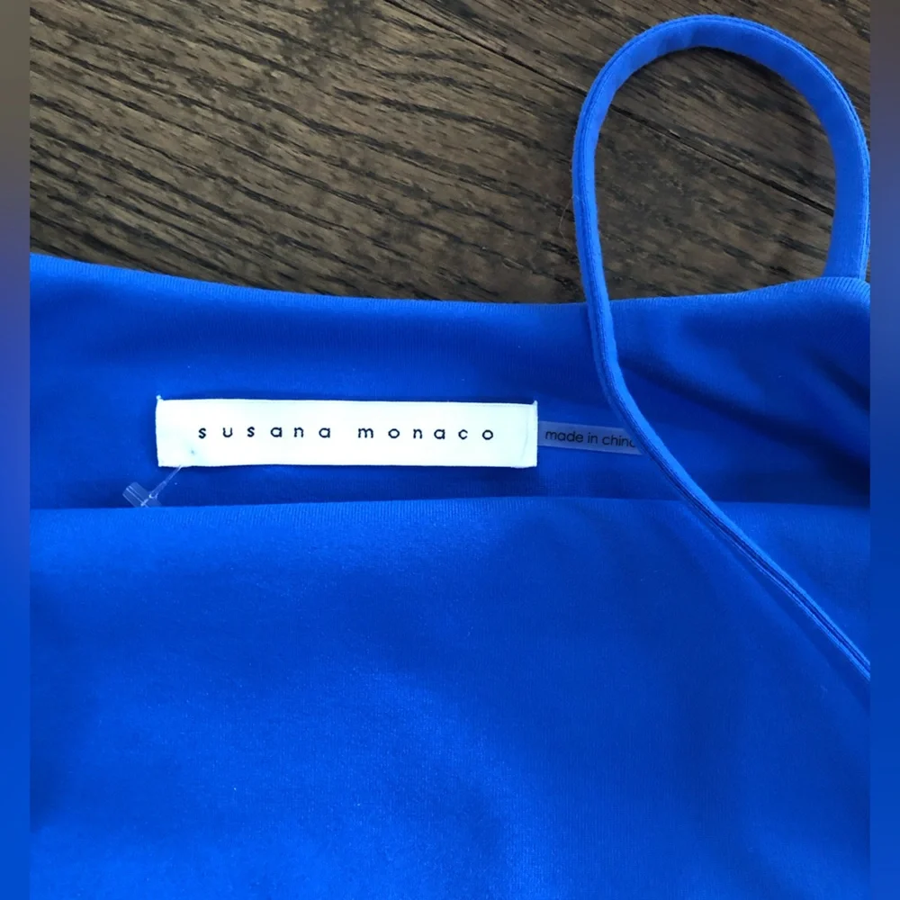 Susana Monaco Cobalt Spaghetti Strap Midi Dress - Picture 5 of 5